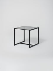 Table 14 / Square / Black / Glass / Grey