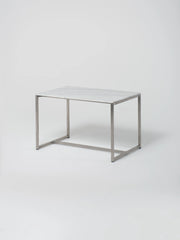 Table 3 / Stainless Steel / Bianco Carrara Marble