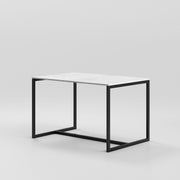 Table 2 / Square / Black / Bianco Carrara Marble