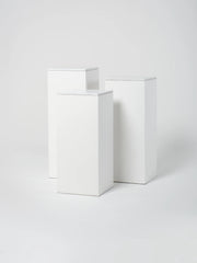 Cube Set 2 / 18" / White / White Concrete