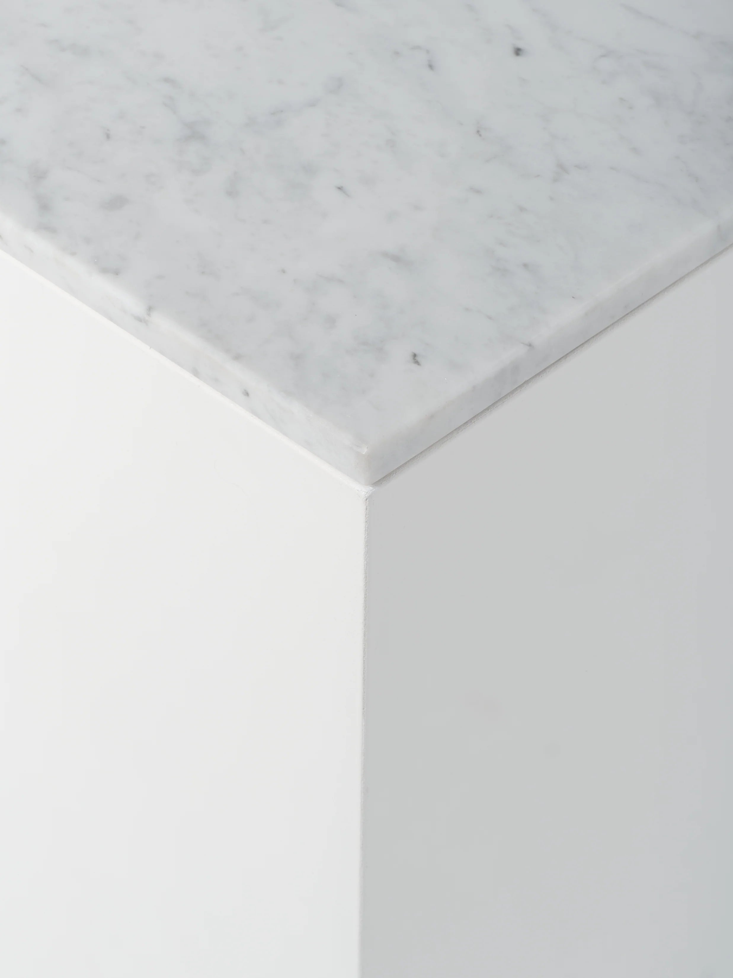 Cube 2 / 12" x 43" / White / Bianco Carrara