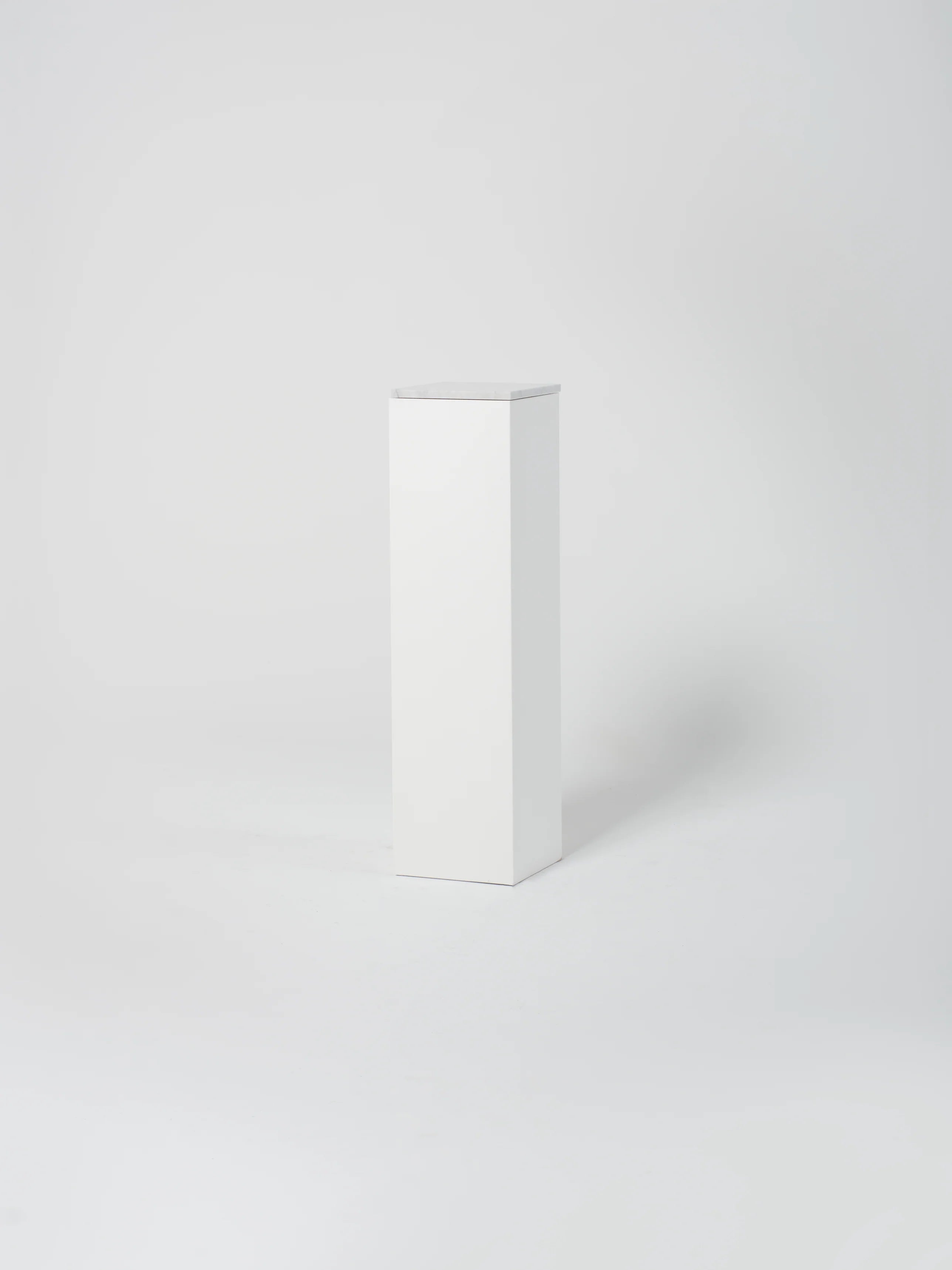 Cube 2 / 12" x 43" / White / Bianco Carrara