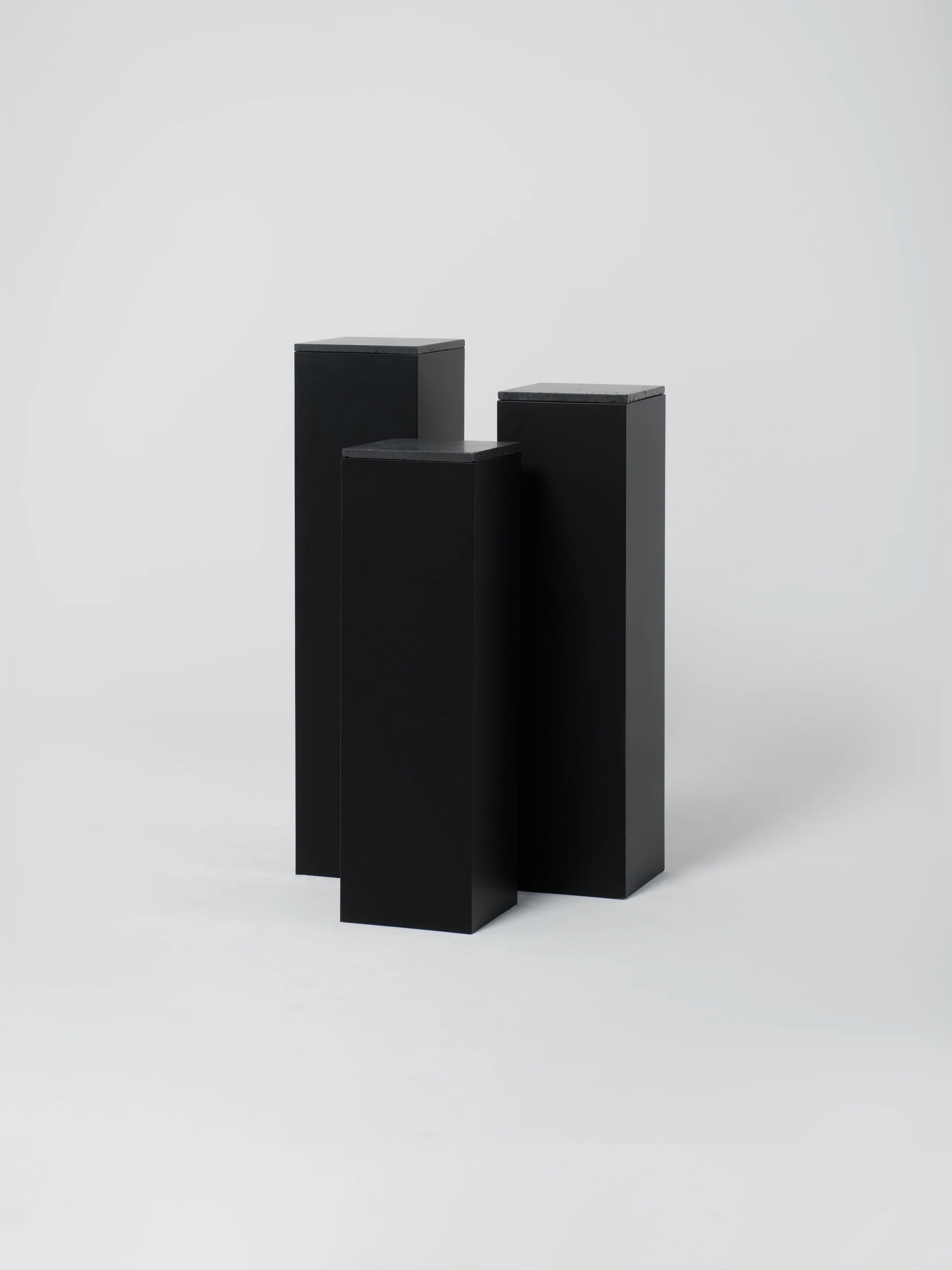 Cube Set 3 / 12" / Black / Anthracite Concrete