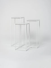 Podium Set 1 / 18" Square / Bianco Carrara