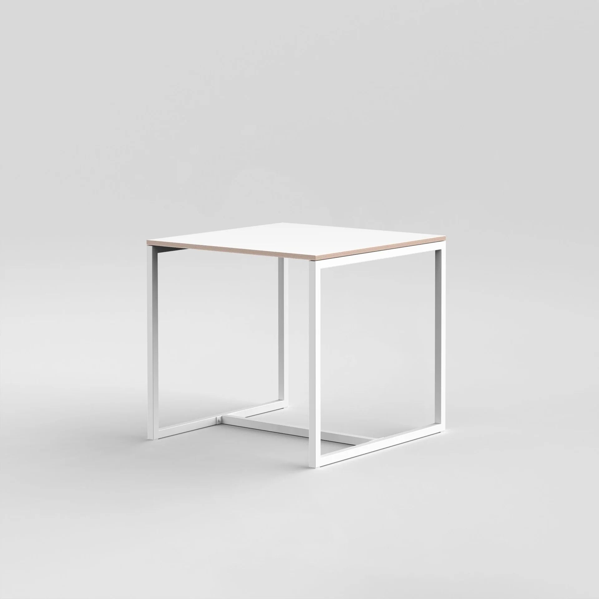 Table 10 / Square / White / White Plywood